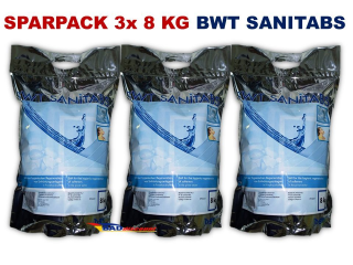 BWT Sanitabs Hygiene-Regeneriersalz Enthärtung Nr. 94241 SPARPACK 3x SACK a´8 kg