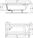Ideal Standard Köperform Acryl Wanne 1700x750x465 mm weiß