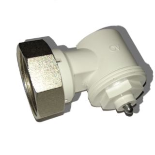 Oventrop Thermostat Winkeladapter M 30x1,5 weiß 1011450
