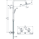 Ideal Standard IdealRain Regenbrausen Thermostat CeraTherm T25 SET A7208AA