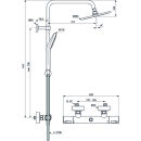 Ideal Standard IdealRain Regenbrausen Thermostat Ceratherm 50 SET A7225AA