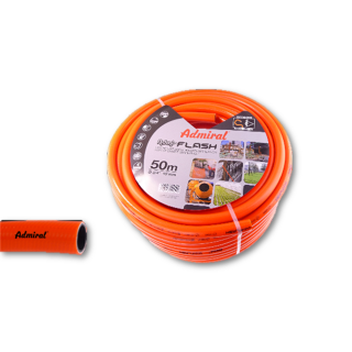 AdmiFlash 4 lagig13x2,5mm PVC BAU & Gewerbeschlauch Signalfarbe für Arbeitssicherheit  50m