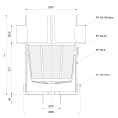 Intewa PLURAFIT Filter mit Filterkorb, Erdeinbau DN 100
